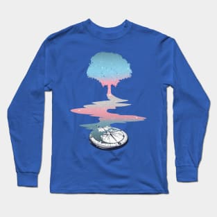 Transgender Tree LGBT Pride Flag Long Sleeve T-Shirt